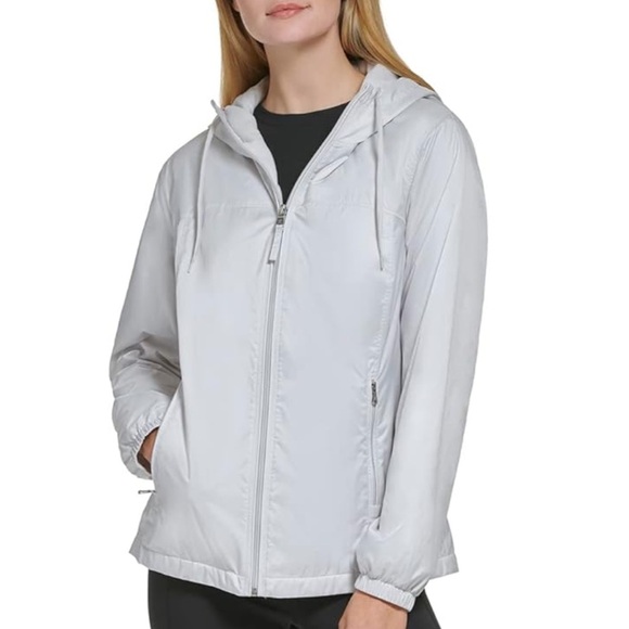 Calvin Klein Jackets & Blazers - 🟣 LIKE NEW! Calvin Klein Womens Zip Front Light Green Windbreaker size Large